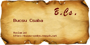 Bucsu Csaba névjegykártya